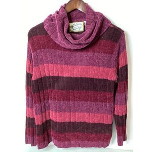 Heirloom Collectibles Women 100% Acrylic Strioed Sweater Size‎ Medium